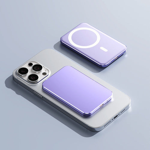 Banque d’alimentation C17 Gold avec recharge rapide sans fil magnétique et compacte