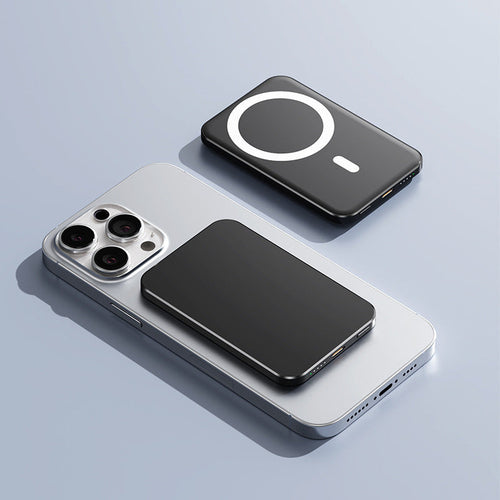 Banque d’alimentation C17 Gold avec recharge rapide sans fil magnétique et compacte