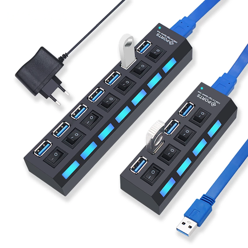 Concentrateur USB 3.0 Concentrateur USB 3.0 Multi USB Splitter 4/7 Port Expander multiple