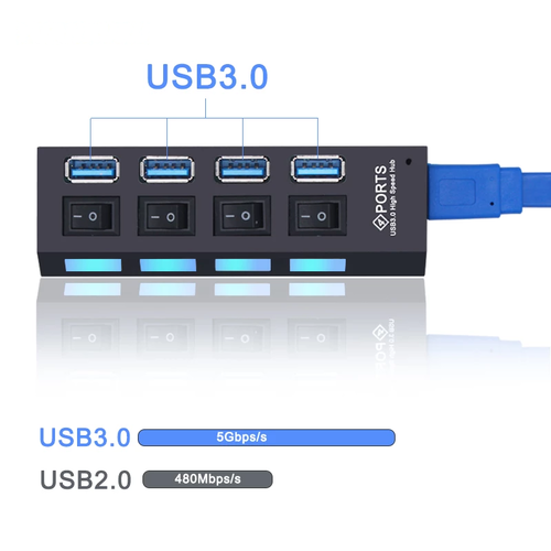 Concentrateur USB 3.0 Concentrateur USB 3.0 Multi USB Splitter 4/7 Port Expander multiple